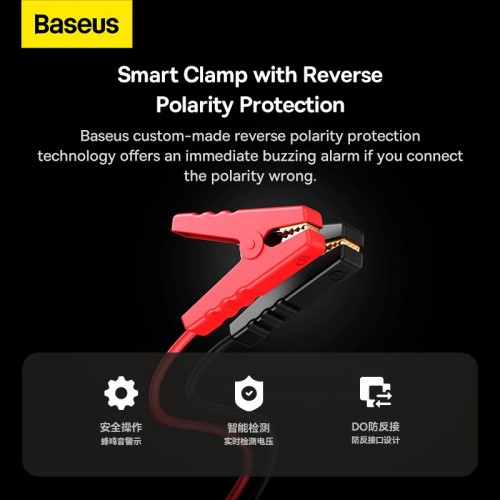 Пусковий пристрій (бустер) для авто Baseus Super Energy Pro Black+ Car Jump Starter 1600A black