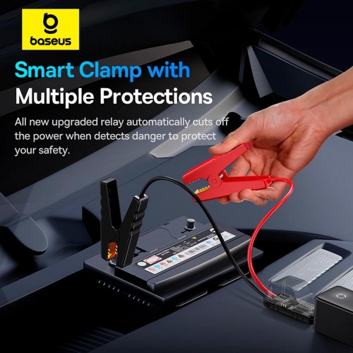 Пусковий пристрій (бустер) для авто Baseus Super Energy Alpha Series Jump Starter 600A black
