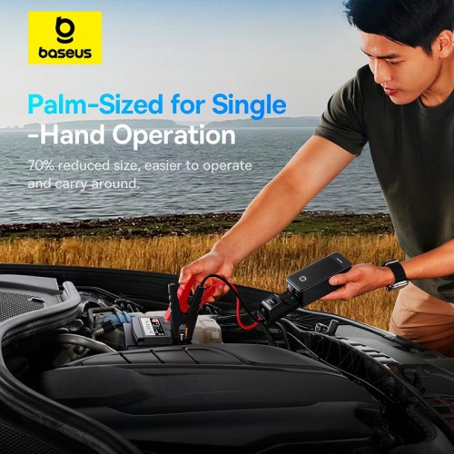 Пусковий пристрій (бустер) для авто Baseus Super Energy Alpha Series Jump Starter 600A black