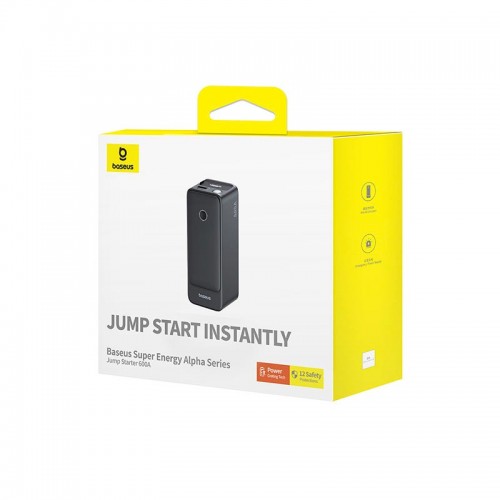 Пусковий пристрій (бустер) для авто Baseus Super Energy Alpha Series Jump Starter 600A black