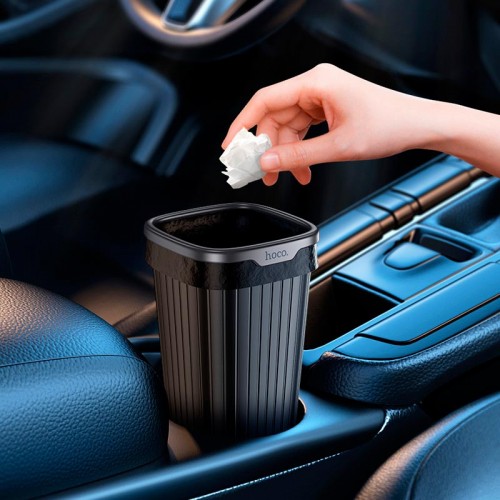 Відро для сміття для автомобіля HOCO Flash car trash can ZP12 |800ml, 90pcs bag| black