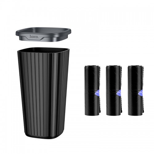 Відро для сміття для автомобіля HOCO Flash car trash can ZP12 |800ml, 90pcs bag| black