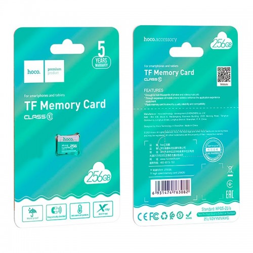 HOCO MicroSD TF high speed memory card 256GB CL10