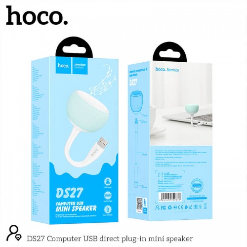 Акустика для ПК Hoco Computer USB direct plug-in mini speaker DS27 |USB|