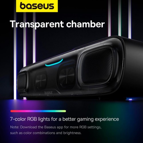 Акустика BASEUS AeQur DS10 Mini Soundbar (battery) |BT5.3, AUX/USB, OTA, RGB, 2.5Wx2|