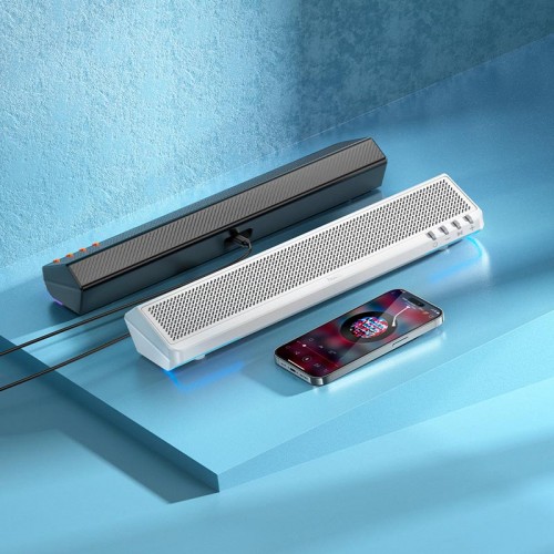 Акустика для ПК HOCO Smooth multimedia computer speaker BS66 |BT5.4/USB2.0, 3Wx2, DAC|