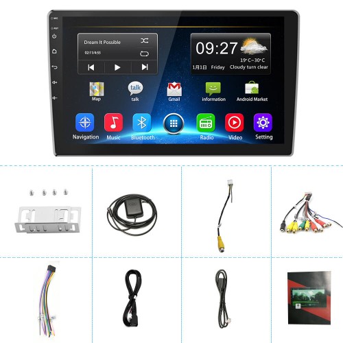 Android Магнитола для авто A2648KT (Q3162) |OS9.1, 2/32GB, 10.1" HD, GPS, WI-Fi, FM, BT|