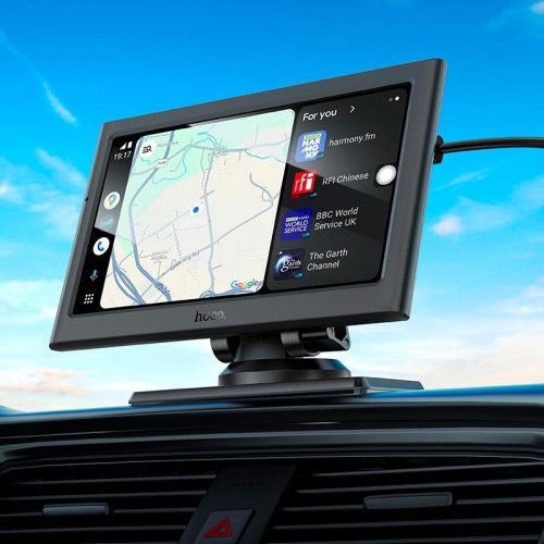 Монитор для авто HOCO Imogen car wireless portable screen HU2 |7", 1024*600, Car Play, Android Auto|
