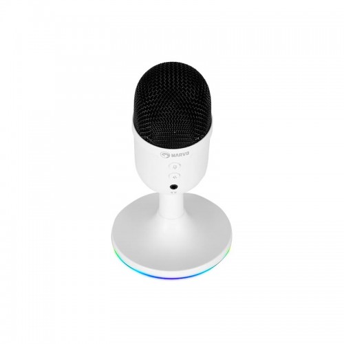 Ігровий мікрофон RGB MARVO MIC-06 |USB, AUX| white