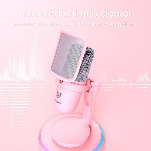 Мікрофон Onikuma USB Gaming Microphone M630 |USB, PC/PS5/Mac| pink
