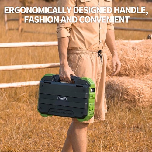 Портативная электростанция Browey Solar Panel 22W PN-600 EU Version |AC/DC, 2USB/Type-C, 600W, PD/QC|