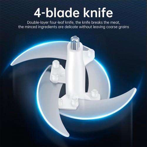 Електричний подрібнювач HOCO Kitchen electric meat grinder HA05A |2L| silver