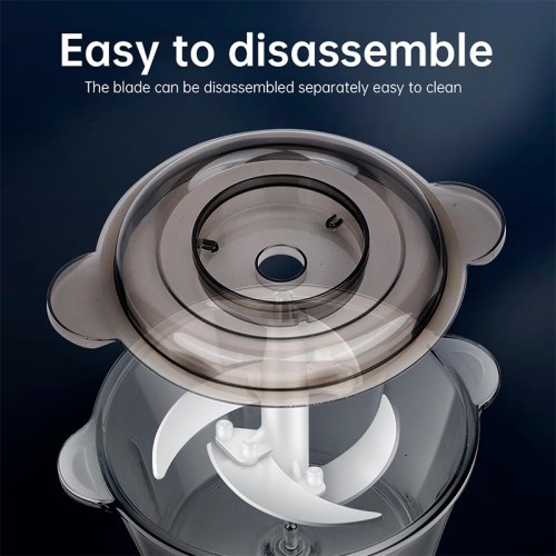 Електричний подрібнювач HOCO Kitchen electric meat grinder HA05A |2L| silver