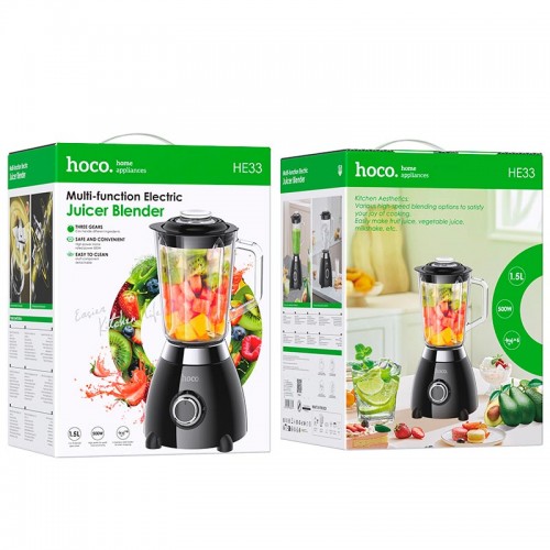 Блендер Hoco electric retro juicer blender HE33 |500W, 1.5L| Milky white