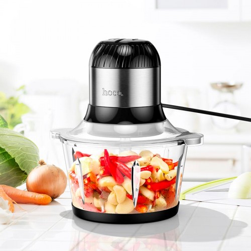 Електричний подрібнювач м'яса HOCO glass meat grinder HE34|300W, 1.8L| black