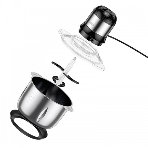 Електричний подрібнювач м'яса HOCO stainless steel meat grinder HE35|400W, 3L| grey