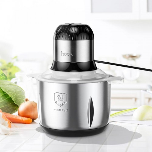 Електричний подрібнювач м'яса HOCO stainless steel meat grinder HE35|400W, 3L| grey