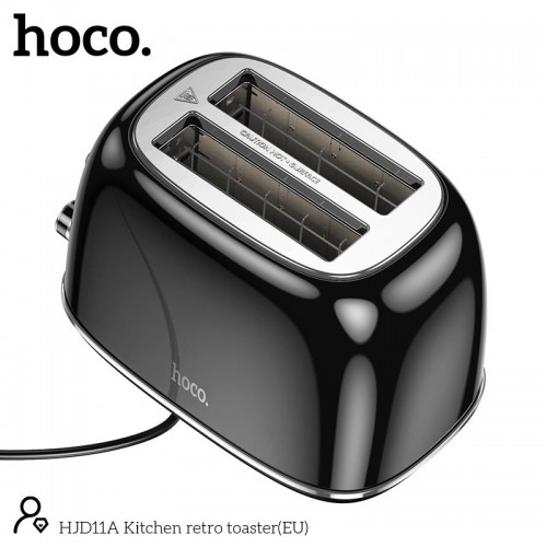 Тостер Hoco Kitchen retro toaster HJD11A |850W, 38mm slot, 6 levels| black