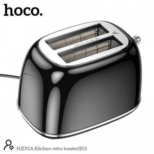 Тостер Hoco Kitchen retro toaster HJD11A |850W, 38mm slot, 6 levels| black