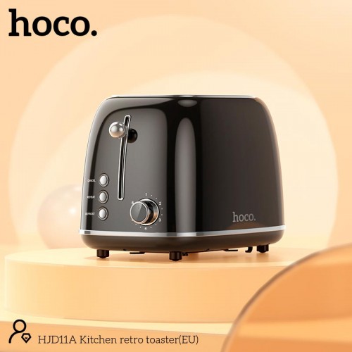 Тостер Hoco Kitchen retro toaster HJD11A |850W, 38mm slot, 6 levels| black