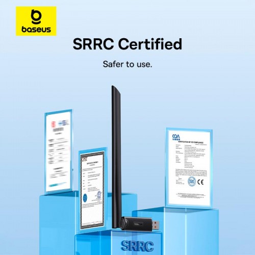 WiFi Adapter Baseus FastJoy Series 650Mbps (B01317600111-02) black