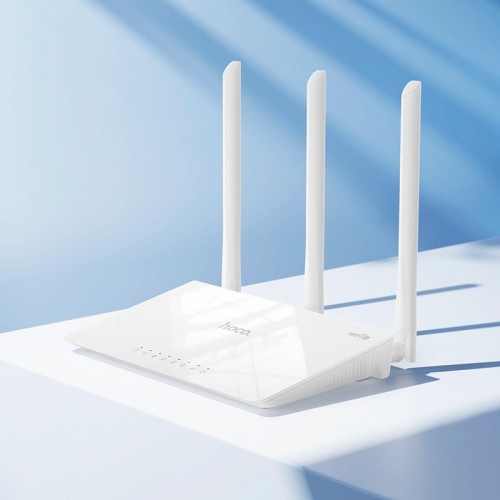 Роутер Hoco WiFi4 wireless router HI30 |2.4GHz, 300Mbps| white