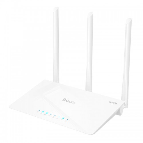 Роутер Hoco WiFi4 wireless router HI30 |2.4GHz, 300Mbps| white