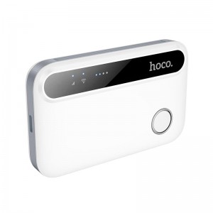 4g портативний роутер HOCO Mobile portable WiFi HI41 (Europe Asia and Africa) |2.4G, 3h| white