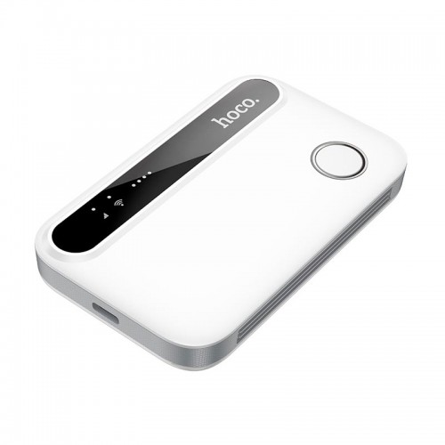 4g портативний роутер HOCO Mobile portable WiFi HI41 (Europe Asia and Africa) |2.4G, 3h| white