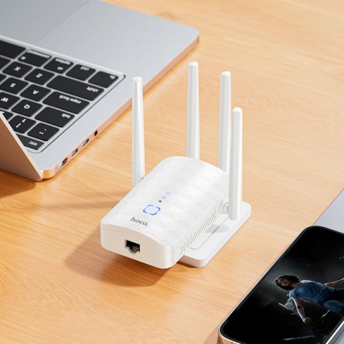 WIFI Repeater HOCO HI35 WiFi4 |300Mbps| white