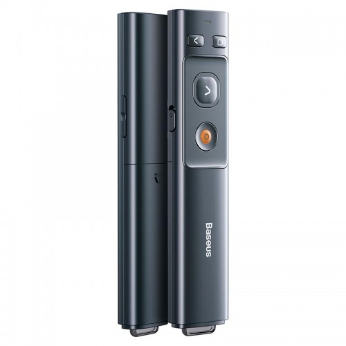 Розумна указка Baseus Orange Dot Wireless Presenter (Red Laser) |100m, USB/Type-C Receiver| grey
