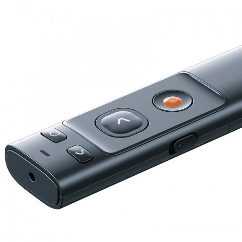 Розумна указка Baseus Orange Dot Wireless Presenter (Red Laser) |100m, USB/Type-C Receiver| grey