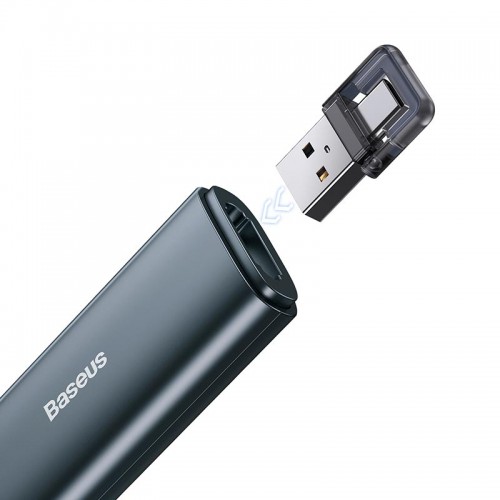 Розумна указка Baseus Orange Dot Wireless Presenter (Red Laser) |100m, USB/Type-C Receiver| grey