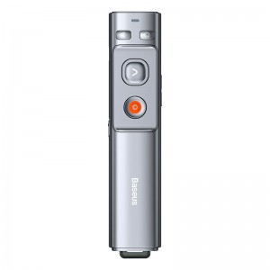Умная указка Baseus Orange Dot Wireless Presenter (Red Laser) |100m, USB/Type-C Receiver|