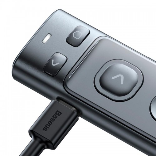Розумна указка Baseus Orange Dot Wireless Presenter (Red Laser) |100m, USB/Type-C Receiver| grey