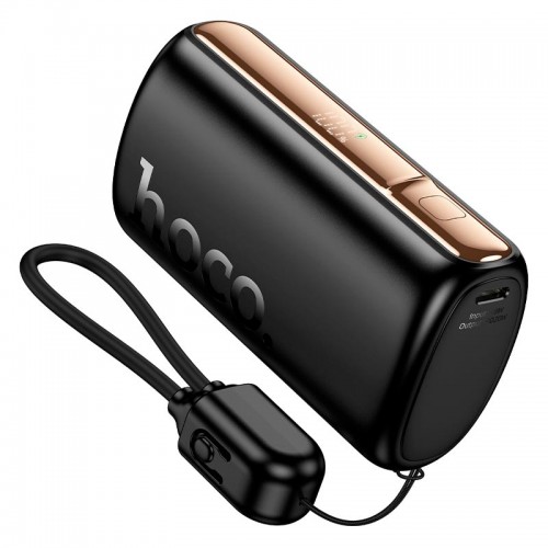 Повербанк Hoco Q50 Victory 10000mAh с кабелем Lightning 20W/3A PD/QC black