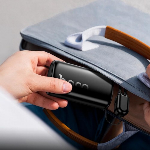 Power Bank HOCO Victory with cable Q50 10000mAh |2Type-C, 20W/3A, PD/QC| black