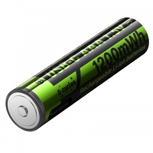 Аккумуляторные батарейки HOCO rechargeable lithium battery JA4 320mAh |AAA, USB-C| (2PCS)