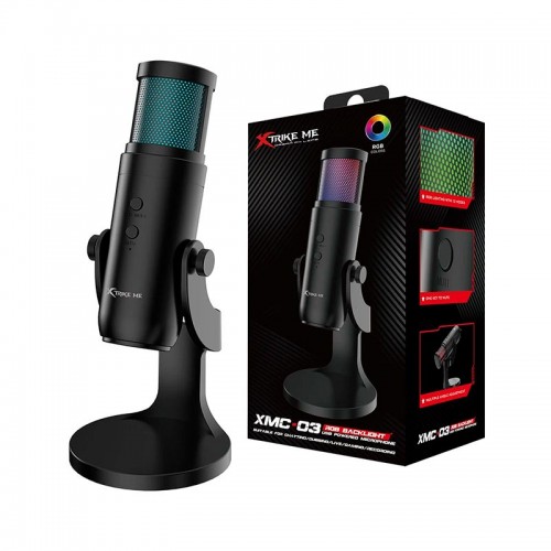 Ігровий мікрофон RGB XTRIKE XMC-03 |USB 3.0, 1.5m| black