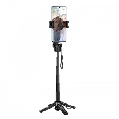 Монопод HOCO Magic mini live broadcast stand (pull clip+magnetic focusing version) K27 Pro |BT5.2, 4.5-7"|