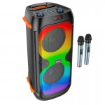 Акустика-караоке HOCO Манхеттен wireless dual mic outdoor BT speaker BS53 |BT5.1, 2Mic, 4H| black