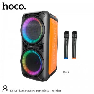 Акустика-караоке HOCO Sounding BT speaker DS42 plus |BT5.0, TWS, AUX/USB/TF/FM, 30W| black