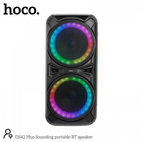 Акустика-караоке HOCO Sounding BT speaker DS42 plus |BT5.0, TWS, AUX/USB/TF/FM, 30W| black