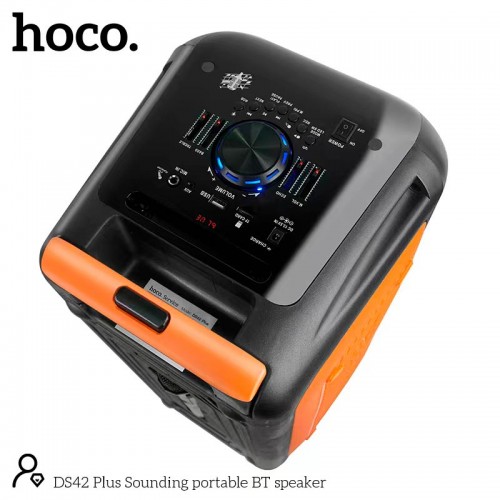 Акустика-караоке HOCO Sounding BT speaker DS42 plus |BT5.0, TWS, AUX/USB/TF/FM, 30W| black