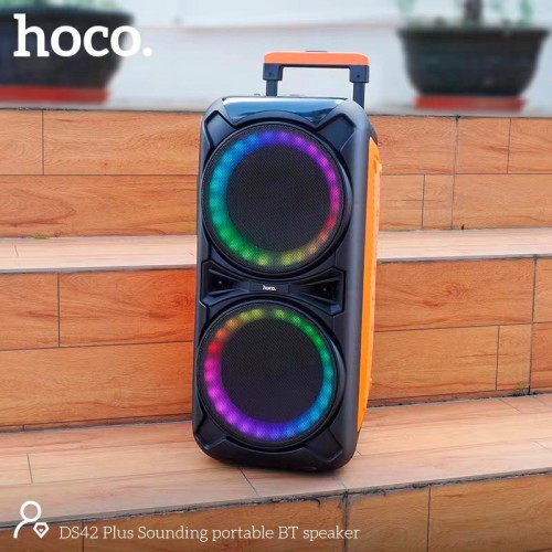 Акустика-караоке HOCO Sounding BT speaker DS42 plus |BT5.0, TWS, AUX/USB/TF/FM, 30W| black