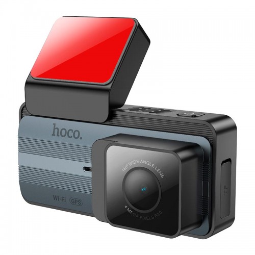 Відеореєстратор HOCO driving recorder 2K display GPS (with rear camera) DV12 |25fps, 3.69", 2K, Wi grey