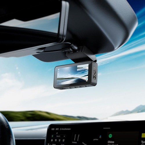 Відеореєстратор HOCO driving recorder 2K display GPS (with rear camera) DV12 |25fps, 3.69", 2K, Wi grey
