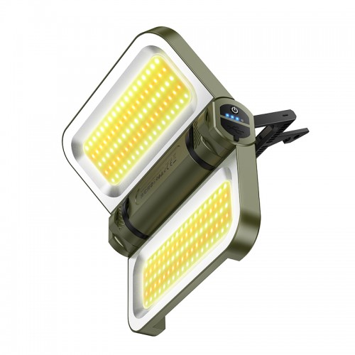 Кемпінгова лампа HOCO Firefly solar outdoor camping light DL22 |3-30h, 2400 lumens| green