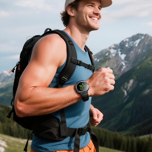 Sports watch HOCO AMOLED GPS Y37 (call version) |BT5.3, 1,43", 20 days, 3ATM| black