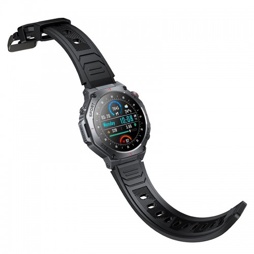 Sports watch HOCO AMOLED GPS Y37 (call version) |BT5.3, 1,43", 20 days, 3ATM| black